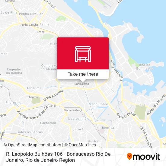 R. Leopoldo Bulhões 106 - Bonsucesso Rio De Janeiro map