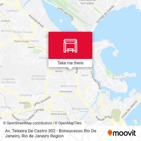 Av. Teixeira De Castro 302 - Bonsucesso Rio De Janeiro map