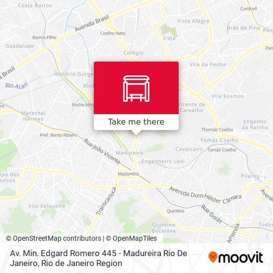 Mapa Av. Min. Edgard Romero 445 - Madureira Rio De Janeiro