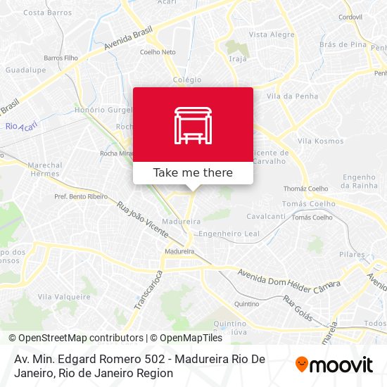 Mapa Av. Min. Edgard Romero 502 - Madureira Rio De Janeiro