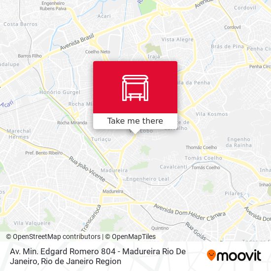 Mapa Av. Min. Edgard Romero 804 - Madureira Rio De Janeiro