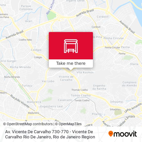 Av. Vicente De Carvalho 730-770 - Vicente De Carvalho Rio De Janeiro map