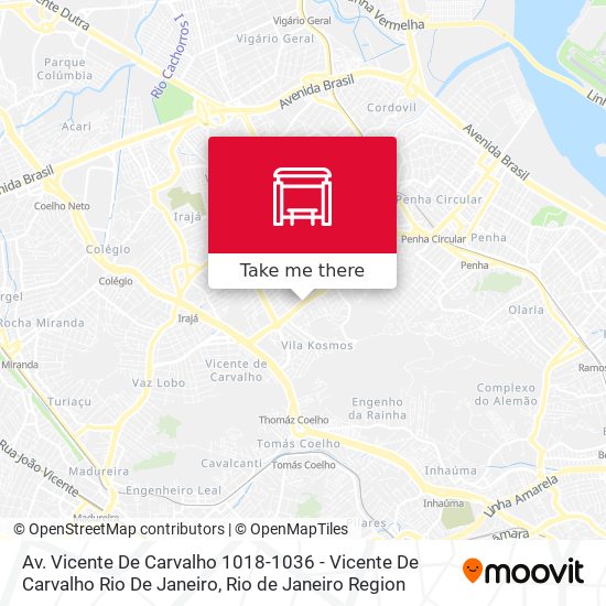 Av. Vicente De Carvalho 1018-1036 - Vicente De Carvalho Rio De Janeiro map