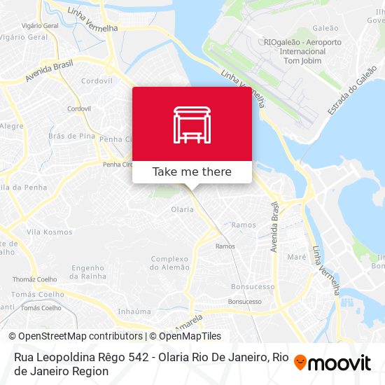 Rua Leopoldina Rêgo 542 - Olaria Rio De Janeiro map