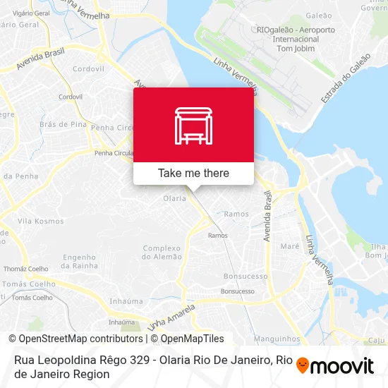 Rua Leopoldina Rêgo 329 - Olaria Rio De Janeiro map