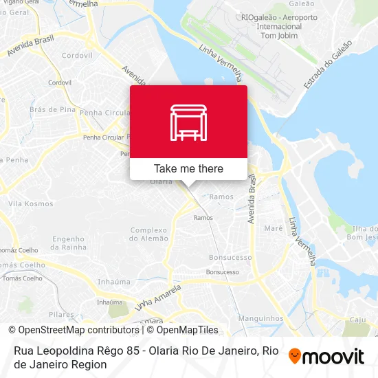 Rua Leopoldina Rêgo 85 - Olaria Rio De Janeiro map