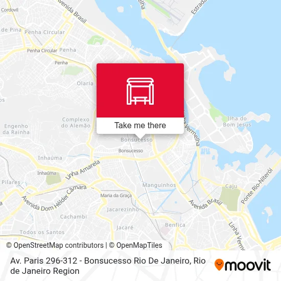 Av. Paris 296-312 - Bonsucesso Rio De Janeiro map