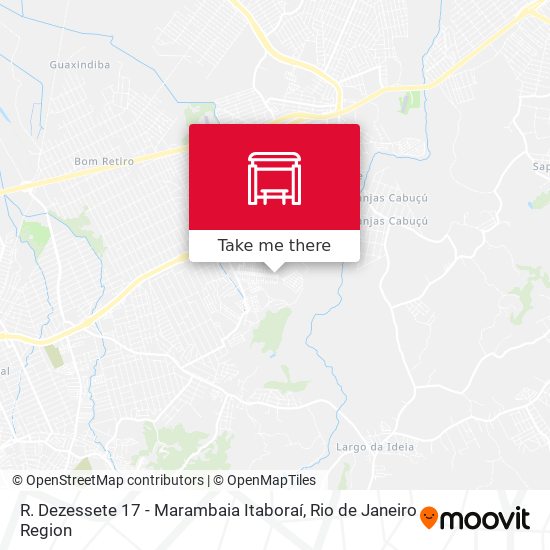 R. Dezessete 17 - Marambaia Itaboraí map