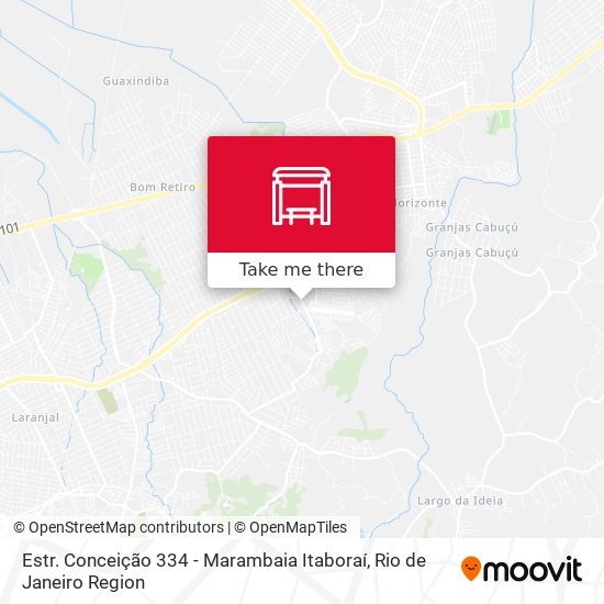 Estr. Conceição 334 - Marambaia Itaboraí map