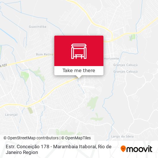 Estr. Conceição 178 - Marambaia Itaboraí map