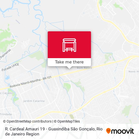 R. Cardeal Amauri 19 - Guaxindiba São Gonçalo map