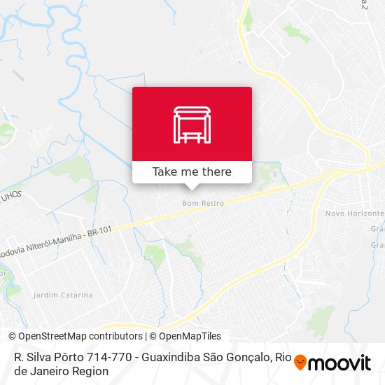 R. Silva Pôrto 714-770 - Guaxindiba São Gonçalo map