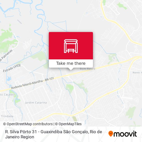 R. Silva Pôrto 31 - Guaxindiba São Gonçalo map