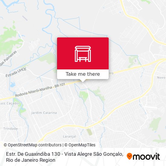 Estr. De Guaxindiba 130 - Vista Alegre São Gonçalo map
