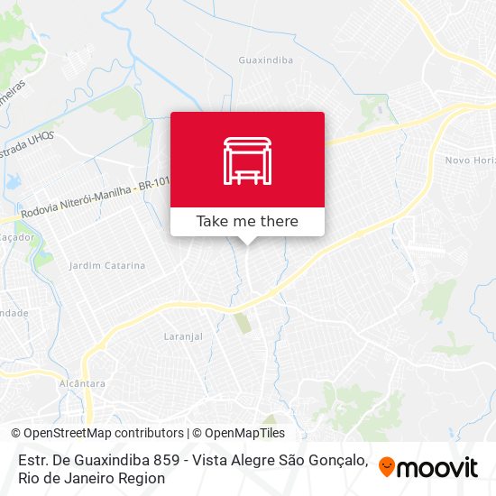 Estr. De Guaxindiba 859 - Vista Alegre São Gonçalo map