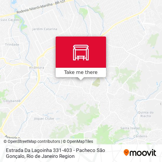 Estrada Da Lagoinha 331-403 - Pacheco São Gonçalo map