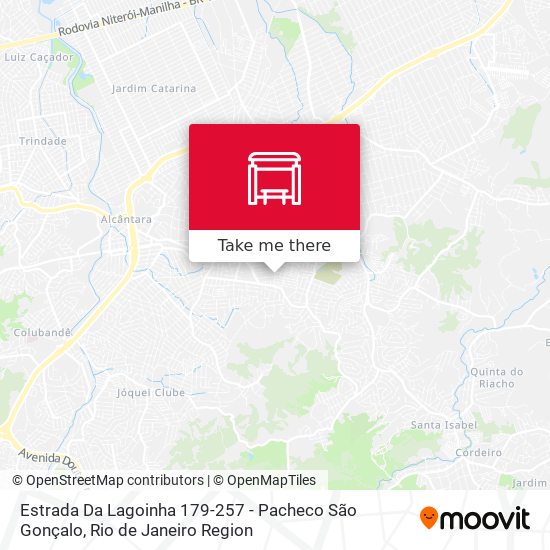 Estrada Da Lagoinha 179-257 - Pacheco São Gonçalo map