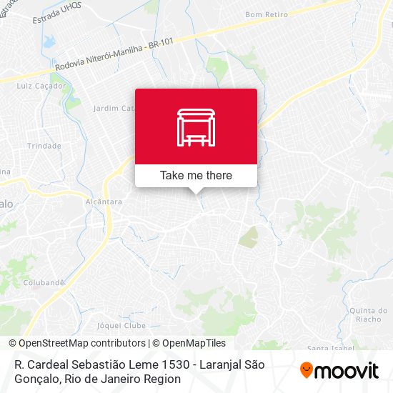 R. Cardeal Sebastião Leme 1530 - Laranjal São Gonçalo map