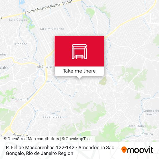 R. Felipe Mascarenhas 122-142 - Amendoeira São Gonçalo map