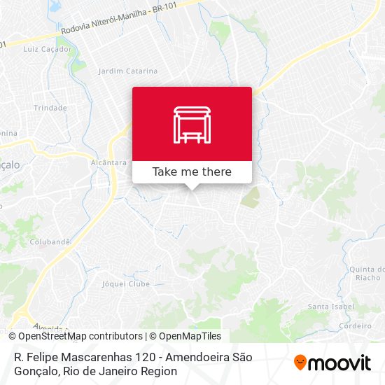 R. Felipe Mascarenhas 120 - Amendoeira São Gonçalo map