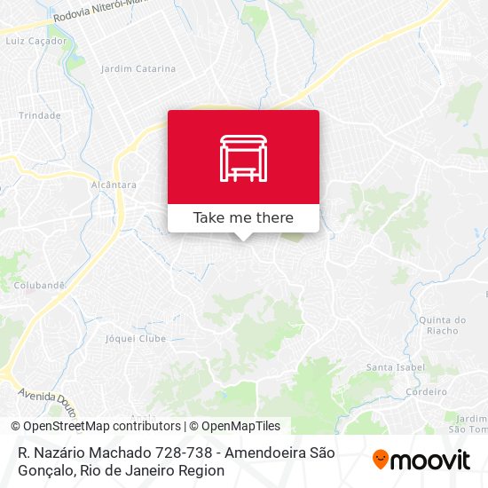 R. Nazário Machado 728-738 - Amendoeira São Gonçalo map