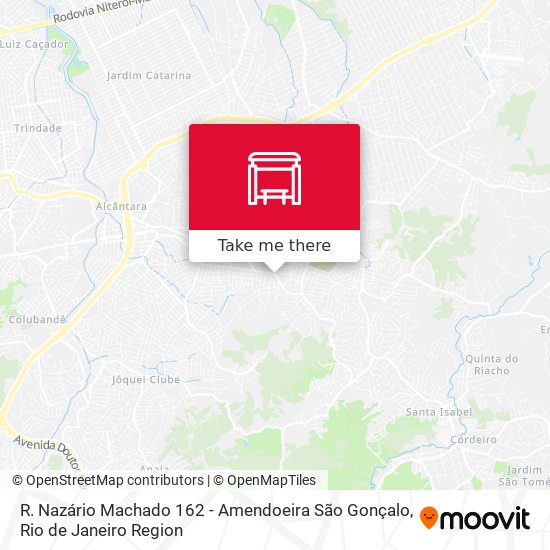 R. Nazário Machado 162 - Amendoeira São Gonçalo map