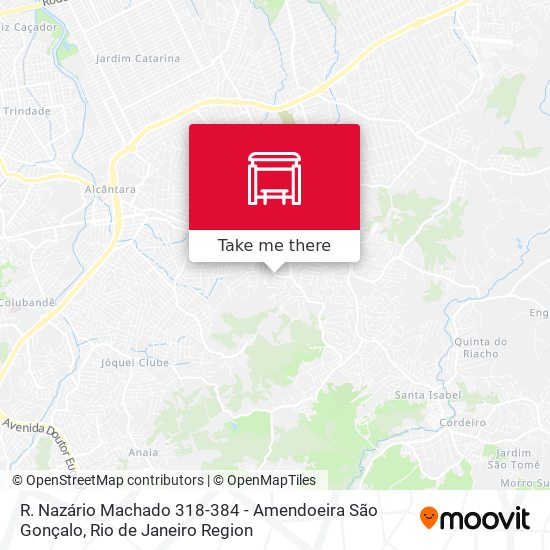 R. Nazário Machado 318-384 - Amendoeira São Gonçalo map