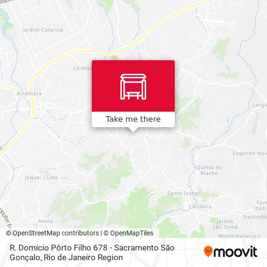 R. Domício Pôrto Filho 678 - Sacramento São Gonçalo map