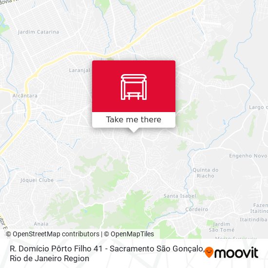R. Domício Pôrto Filho 41 - Sacramento São Gonçalo map