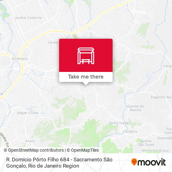 R. Domício Pôrto Filho 684 - Sacramento São Gonçalo map