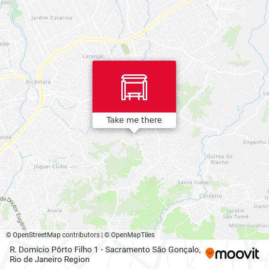 R. Domício Pôrto Filho 1 - Sacramento São Gonçalo map
