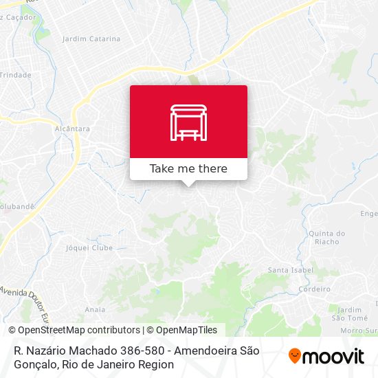 R. Nazário Machado 386-580 - Amendoeira São Gonçalo map