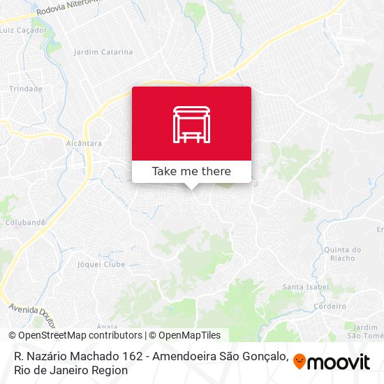 R. Nazário Machado 162 - Amendoeira São Gonçalo map