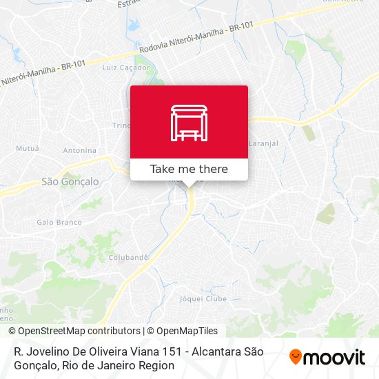 Mapa R. Jovelino De Oliveira Viana 151 - Alcantara São Gonçalo