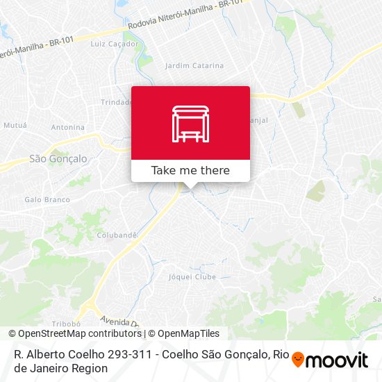 R. Alberto Coelho 293-311 - Coelho São Gonçalo map