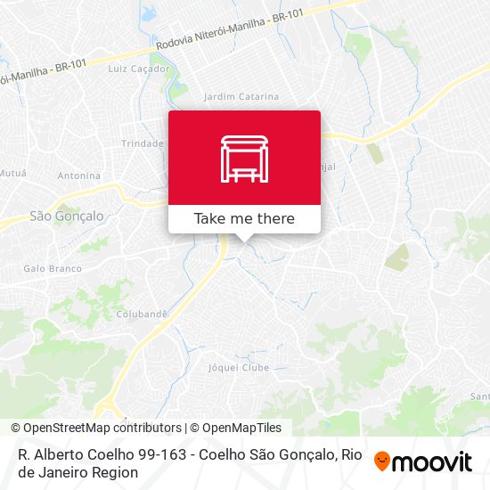 R. Alberto Coelho 99-163 - Coelho São Gonçalo map