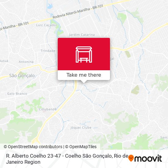 R. Alberto Coelho 23-47 - Coelho São Gonçalo map