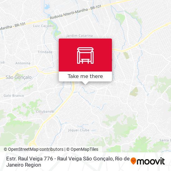Estr. Raul Veiga 776 - Raul Veiga São Gonçalo map