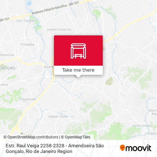 Estr. Raul Veiga 2258-2328 - Amendoeira São Gonçalo map