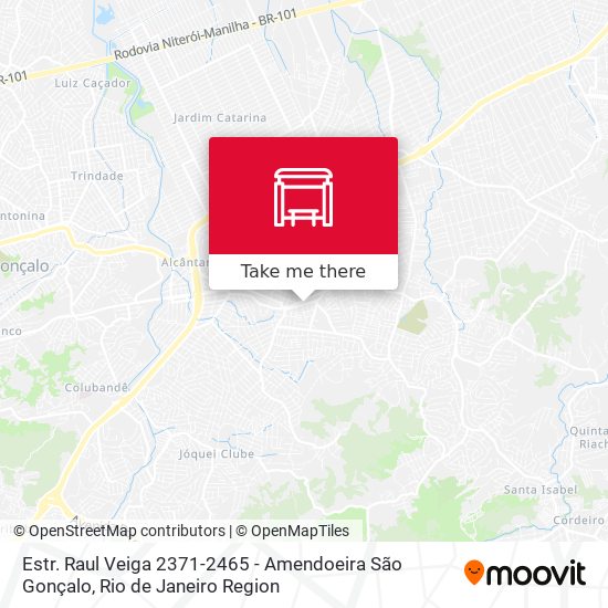 Estr. Raul Veiga 2371-2465 - Amendoeira São Gonçalo map