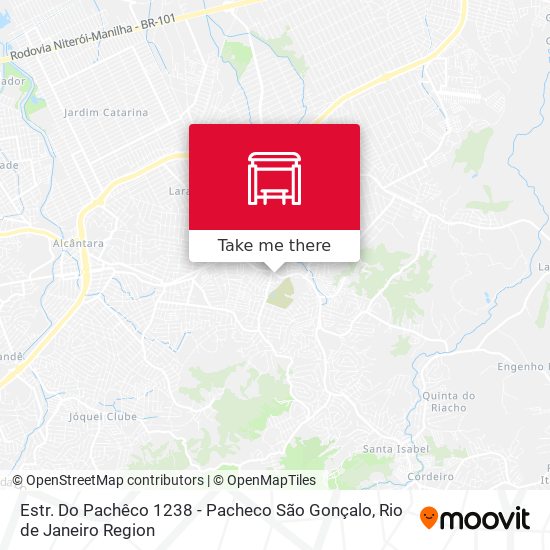 Estr. Do Pachêco 1238 - Pacheco São Gonçalo map