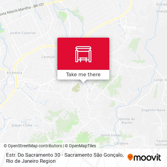 Estr. Do Sacramento 30 - Sacramento São Gonçalo map
