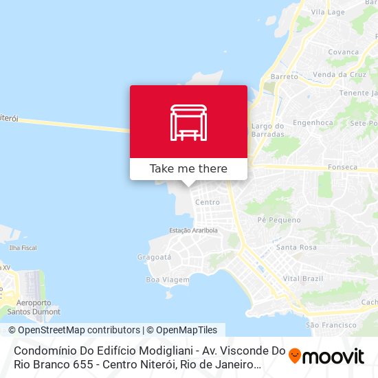 Mapa Condomínio Do Edifício Modigliani - Av. Visconde Do Rio Branco 655 - Centro Niterói