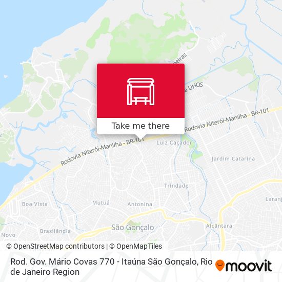 Rod. Gov. Mário Covas 770 - Itaúna São Gonçalo map