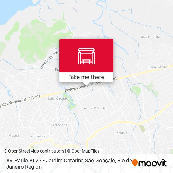 Av. Paulo VI 27 - Jardim Catarina São Gonçalo map
