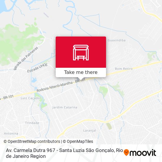 Av. Carmela Dutra 967 - Santa Luzia São Gonçalo map