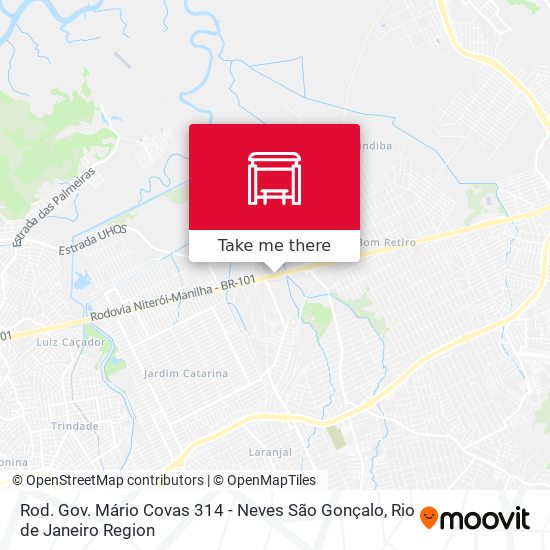 Rod. Gov. Mário Covas 314 - Neves São Gonçalo map