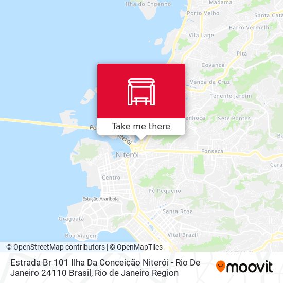 Mapa Estrada Br 101 Ilha Da Conceição Niterói - Rio De Janeiro 24110 Brasil