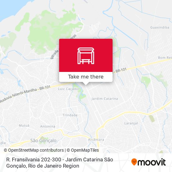R. Fransilvania 202-300 - Jardim Catarina São Gonçalo map