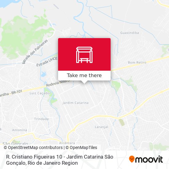 R. Cristiano Figueiras 10 - Jardim Catarina São Gonçalo map